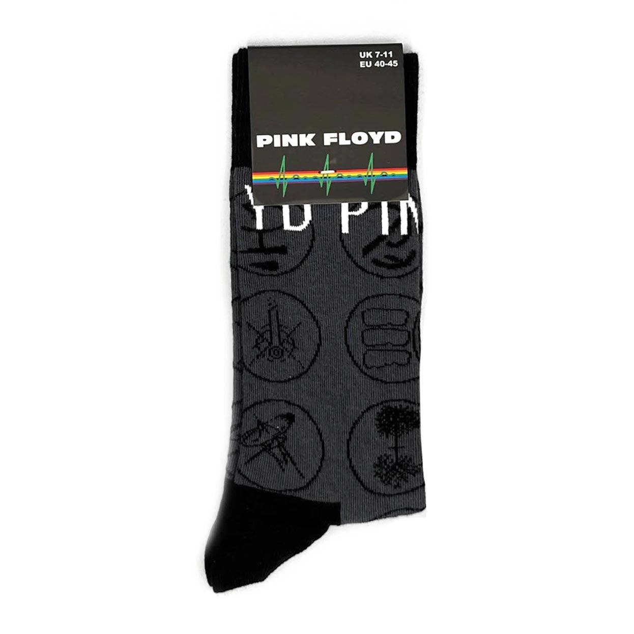 Pink Floyd Gift set with boxed Coffee Mug, Keyring, Fridge Magnet, Sew on Patch and Socks