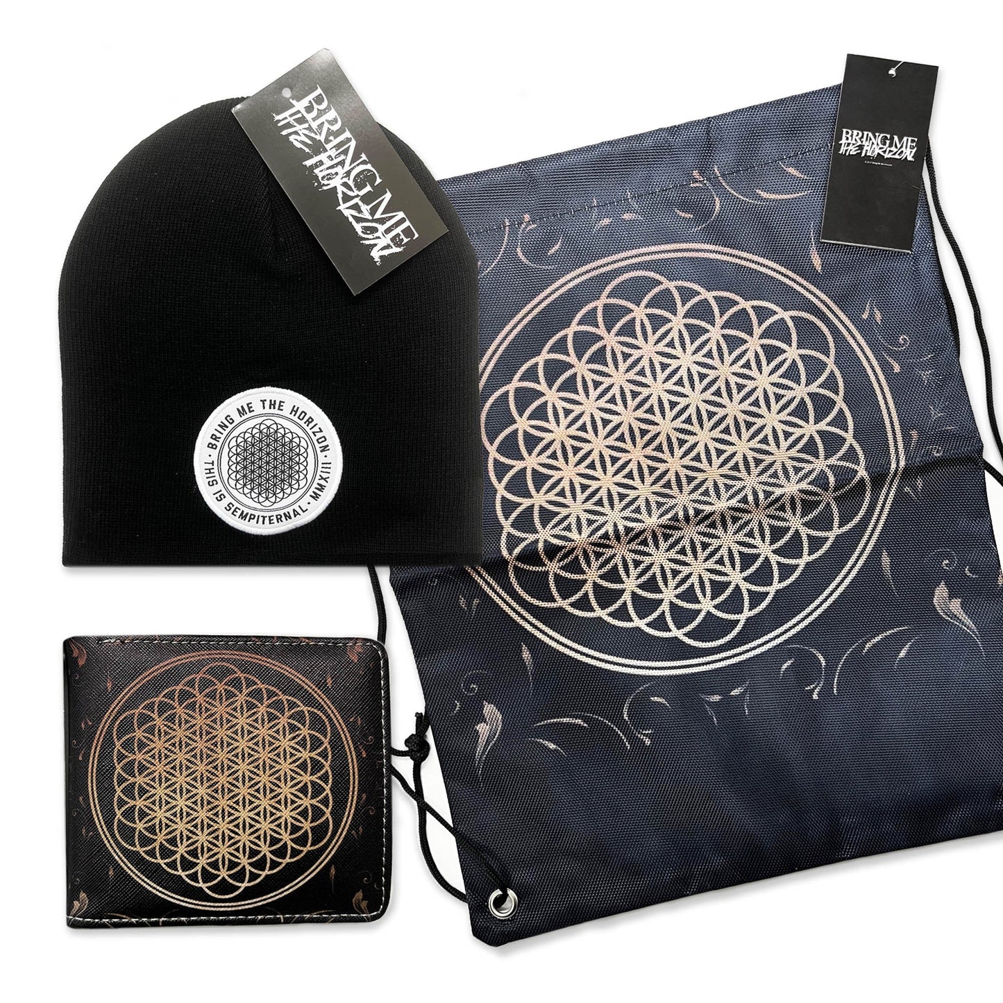 Bring Me The Horizon Gift Set - Drawstring bag, Wallet and Beanie