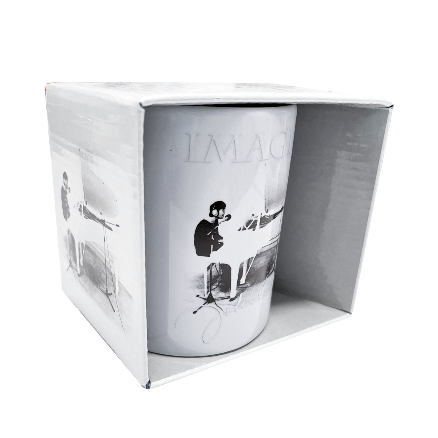 John Lennon Gift Set with boxed Coffee Mug, Travel Mug, Keychain, Fridge Magnet