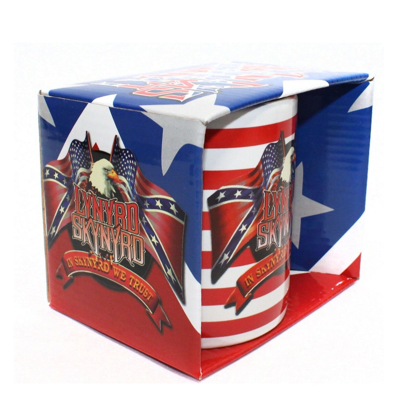Lynyrd Skynyrd Gift Set with boxed Coffee Mug, Drinks Coasters set, Fridge Magnet, Keychain, Pen