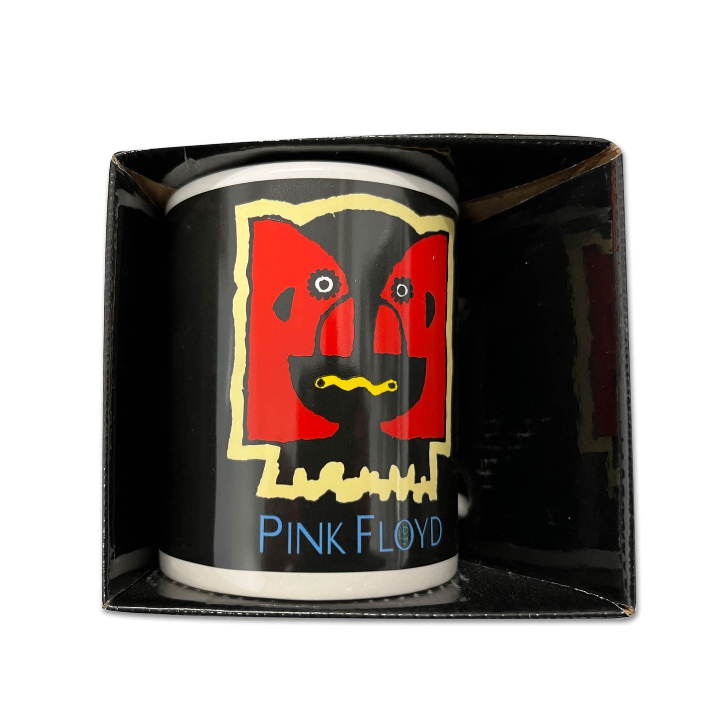 Pink Floyd Gift set with boxed Coffee Mug, Keyring, Fridge Magnet, Sew on Patch and Socks