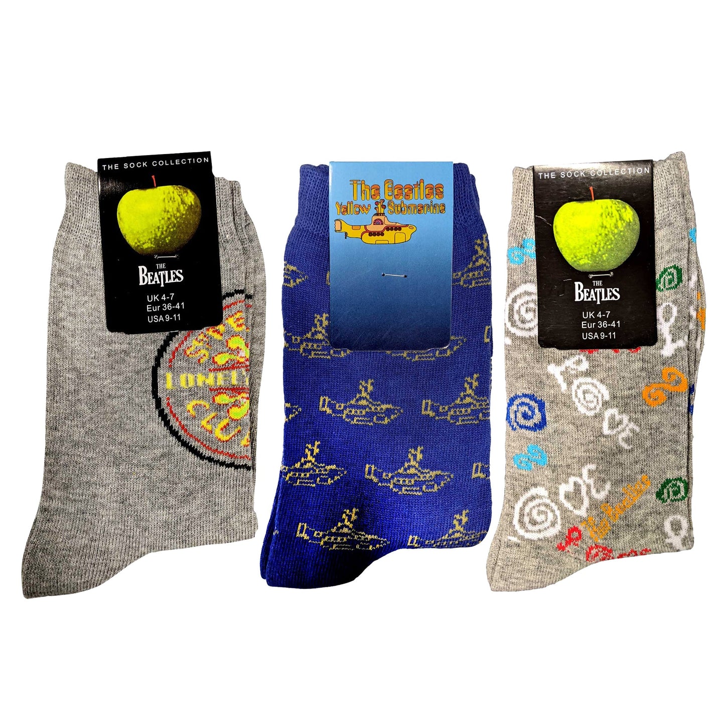 The Beatles | Official Ladies Socks 2 Pack | Adult US 6-9, EU 36-41, UK 4-7
