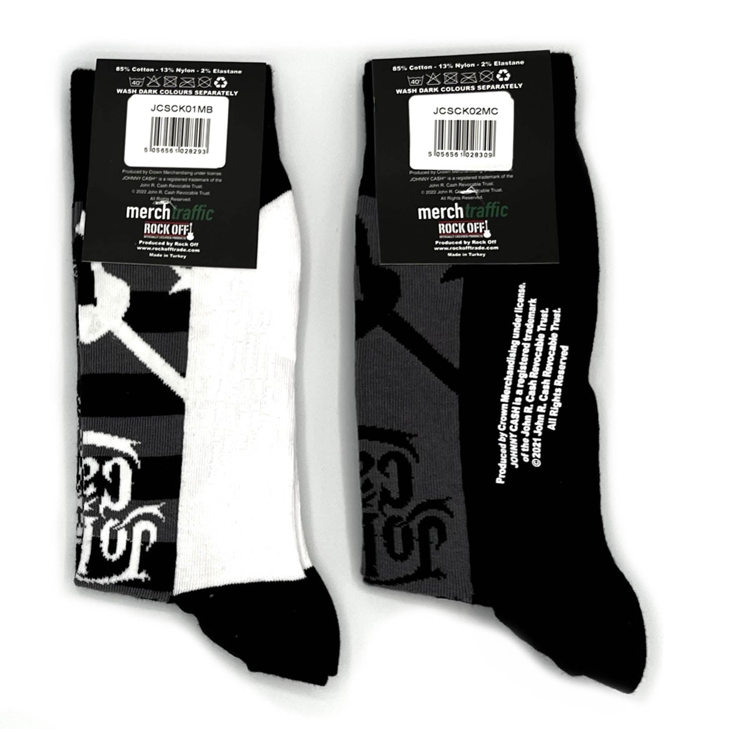 Johnny Cash | Official Socks 2 Pack | Adult US 8-12, EU 41-46, UK 7-11