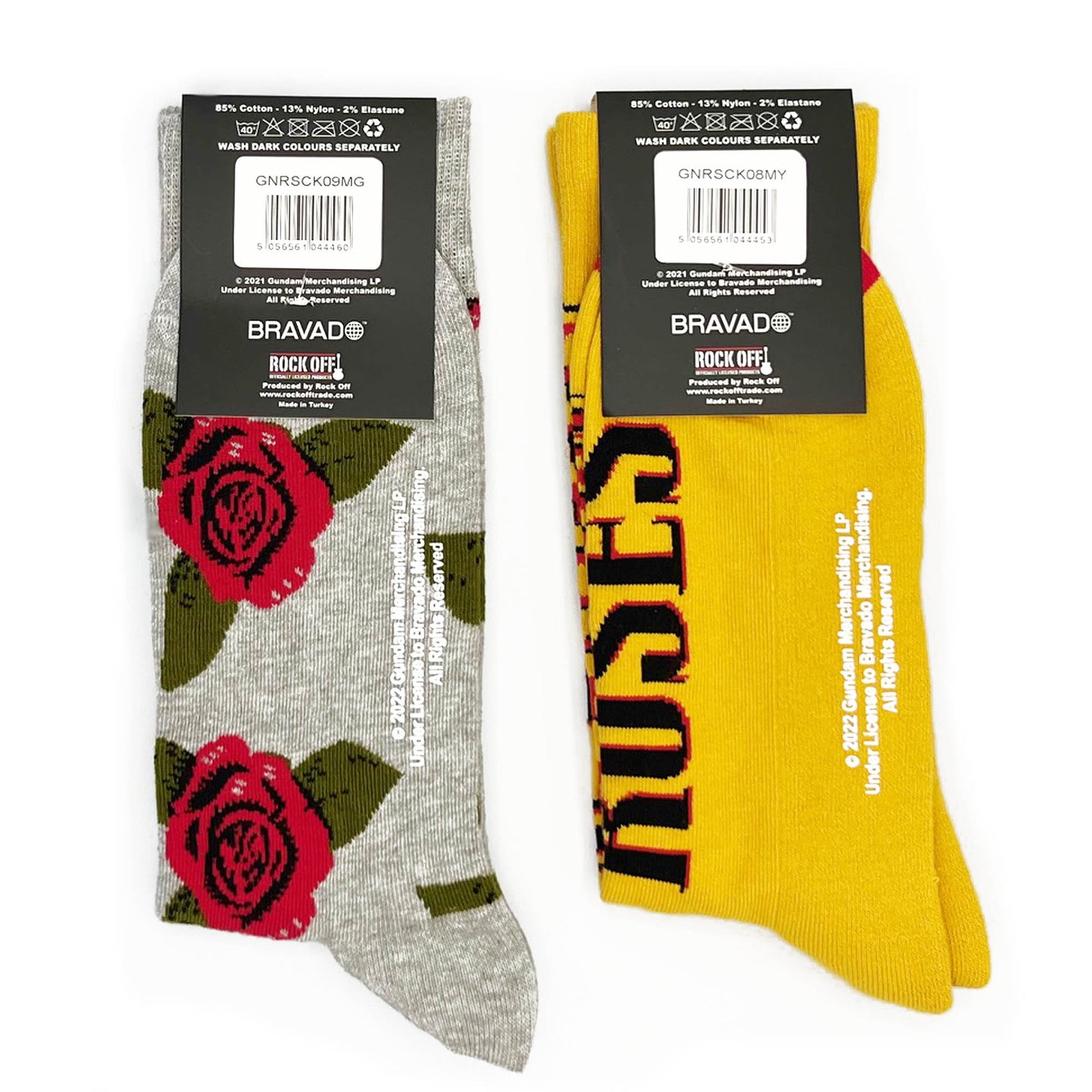 Guns N' Roses | Official Socks 2 Pack | Adult US 8-12, EU 41-46, UK 7-11