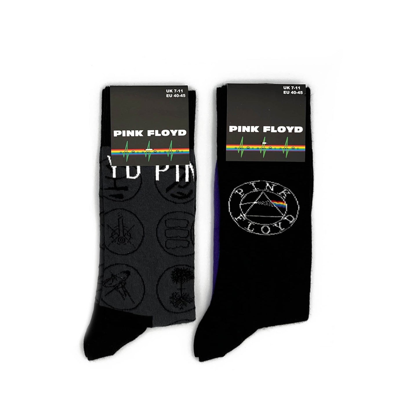 Pink Floyd | Official Socks 2 Pack | Adult US 8-12, EU 41-46, UK 7-11