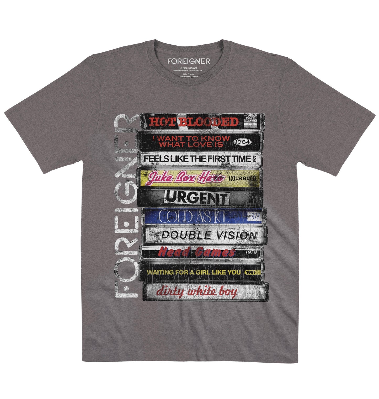 Foreigner | Rock Cassettes | Official Artist T-shirt