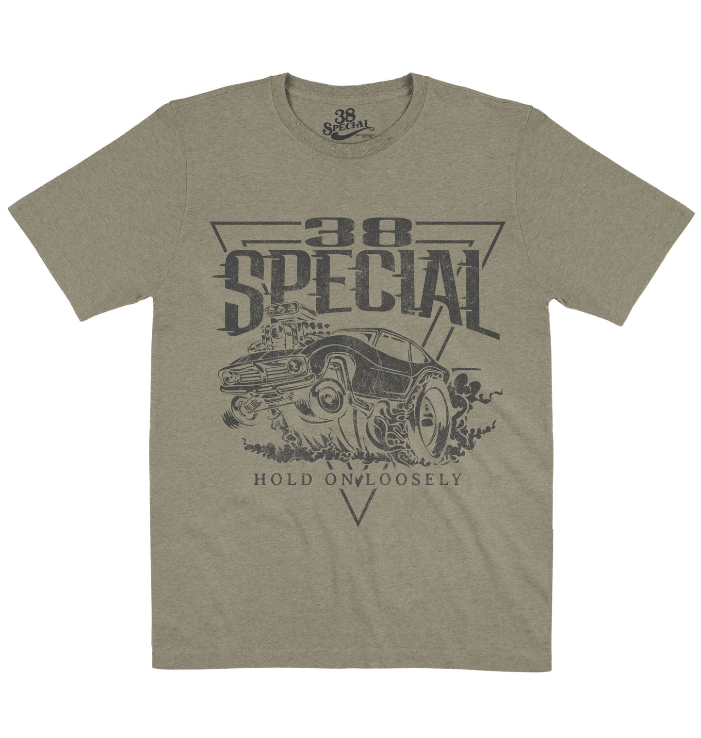 38 Special | Hold On Car - Charcoal | Official Artist T-shirt