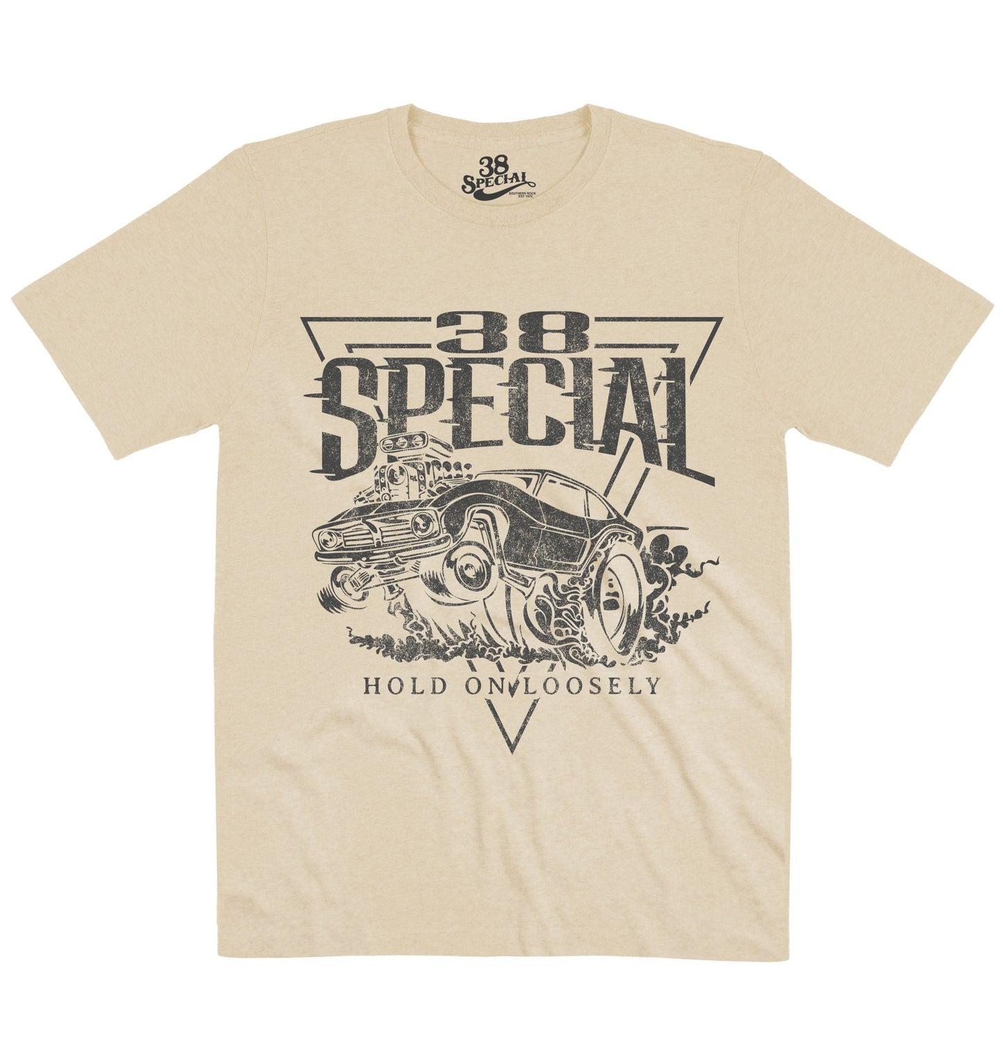 38 Special | Hold On Car - Charcoal | Official Artist T-shirt