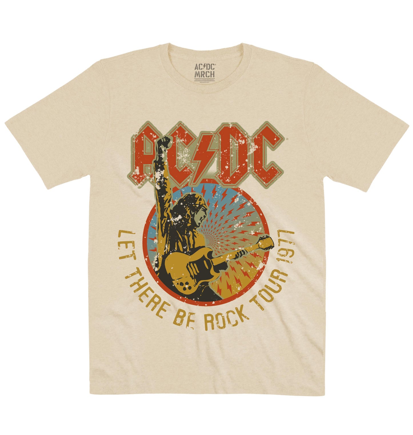 AC/DC | Let There Be Rock Tour 1977 | Official Artist T-shirt