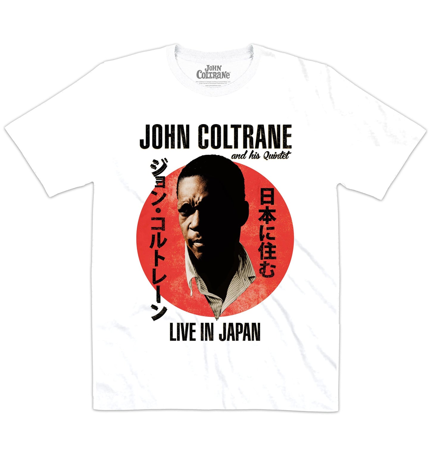 John Coltrane | Live In Japan 2 | Official Artist T-shirt