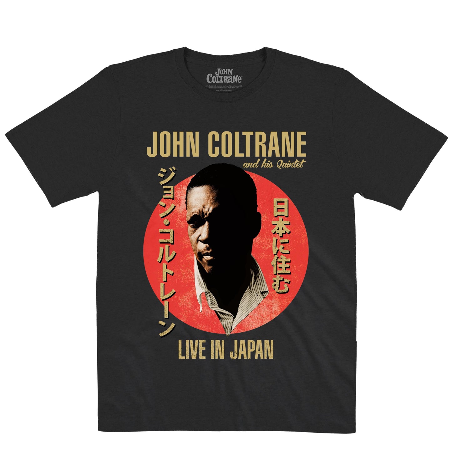 John Coltrane | Live In Japan | Official Artist T-shirt