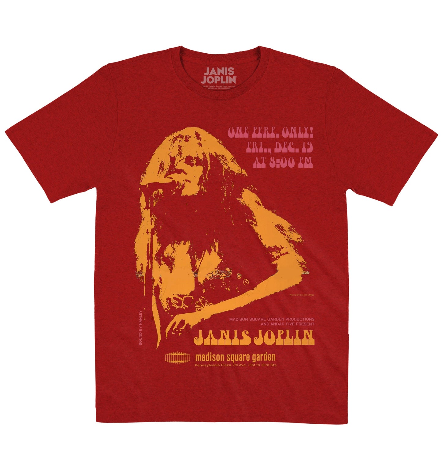 Janis Joplin | Madison Square Garden | Official Artist T-shirt