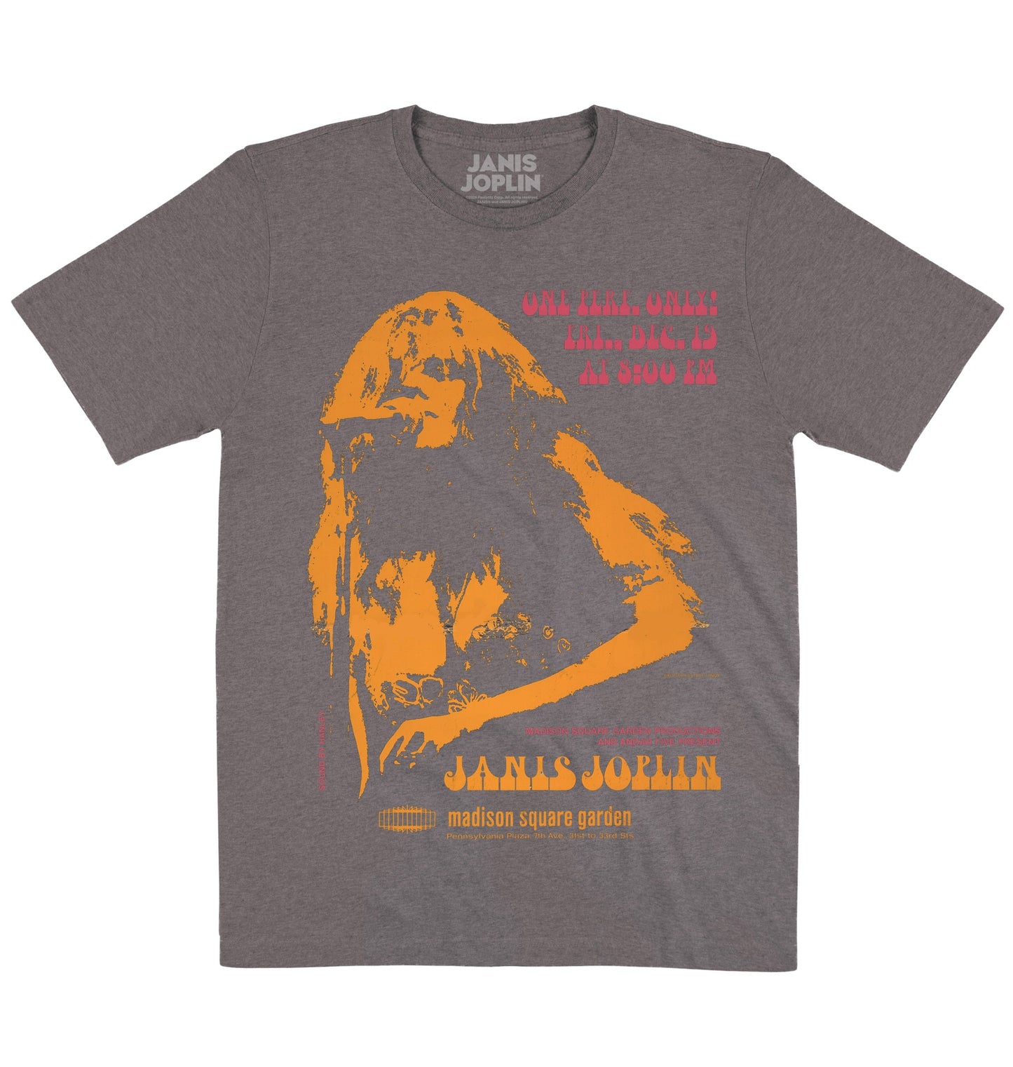 Janis Joplin | Madison Square Garden | Official Artist T-shirt
