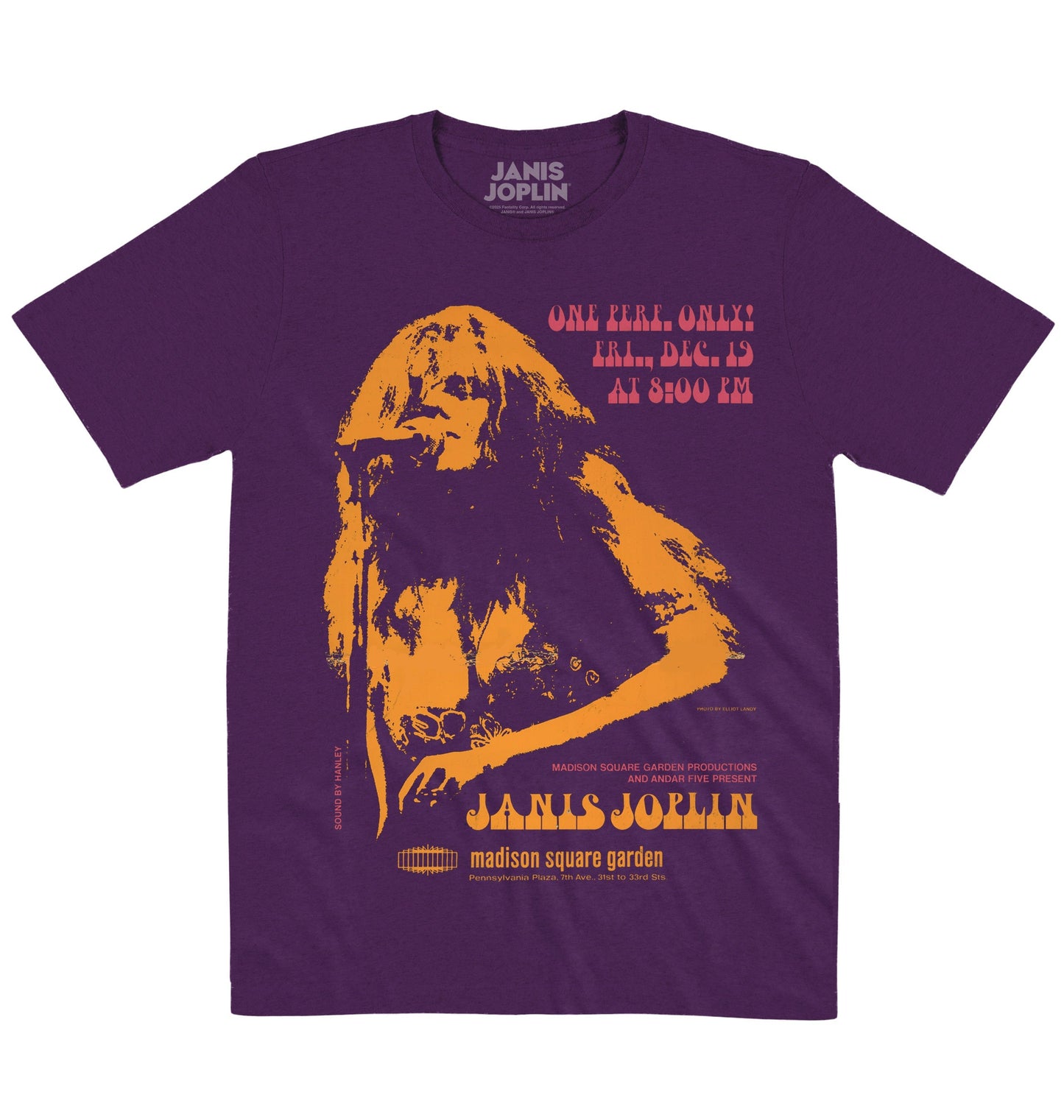 Janis Joplin | Madison Square Garden | Official Artist T-shirt