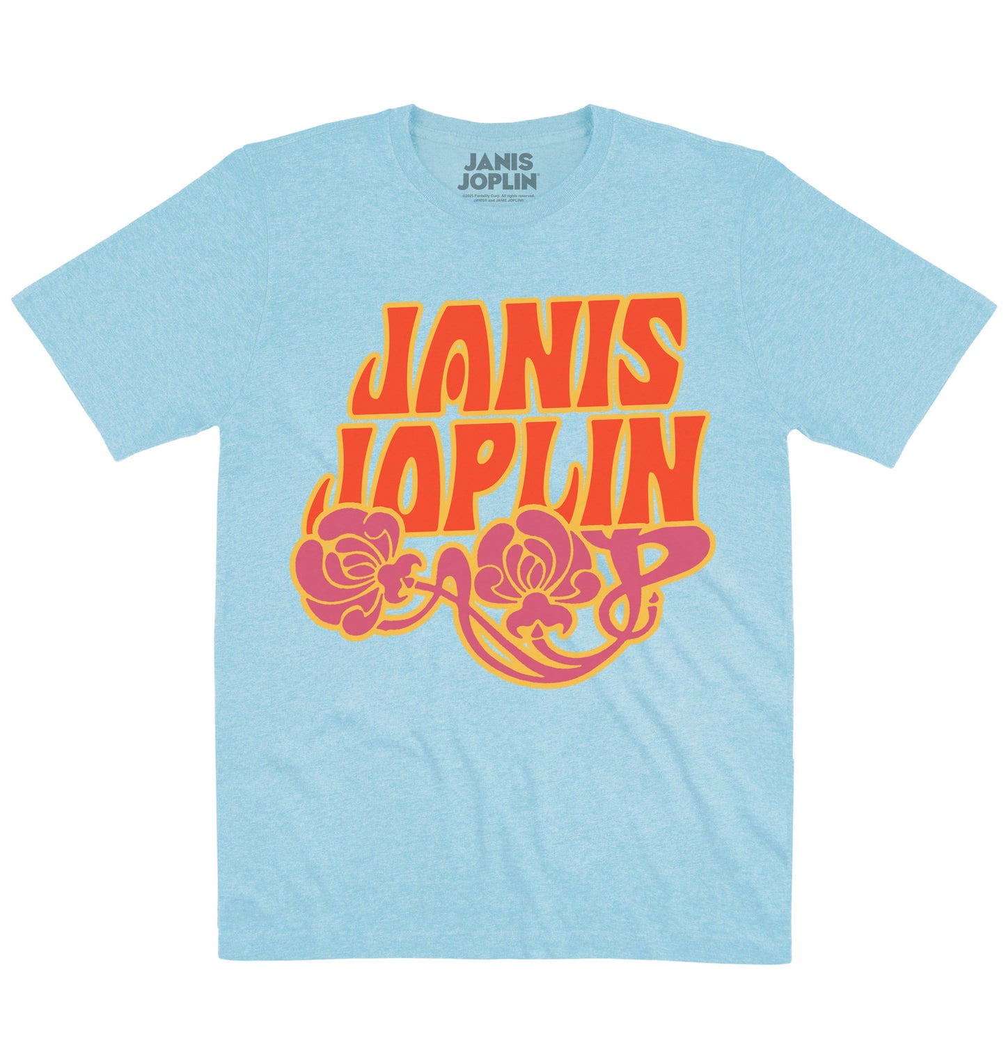 Janis Joplin | Flower Logo | Official Artist T-shirt
