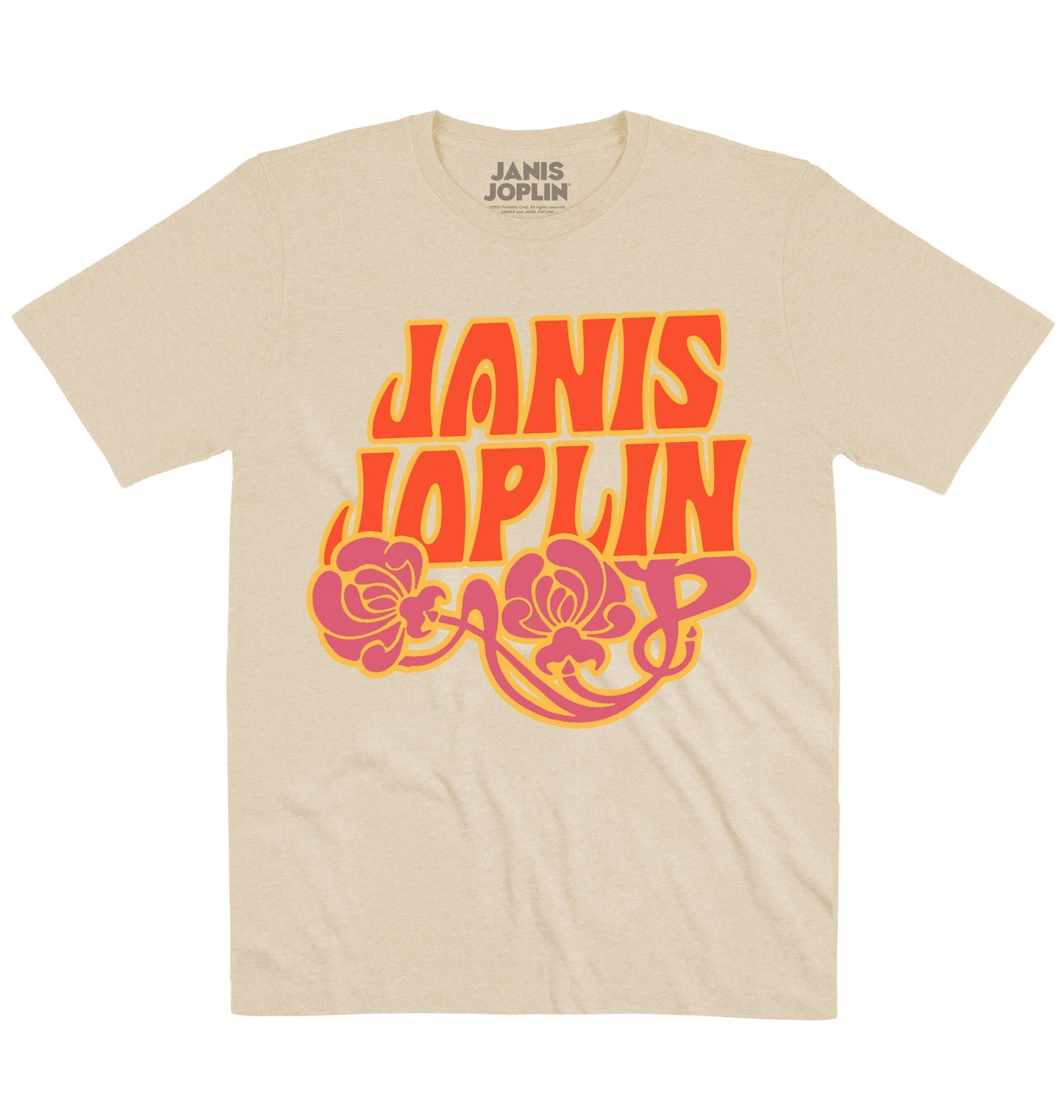 Janis Joplin | Flower Logo | Official Artist T-shirt