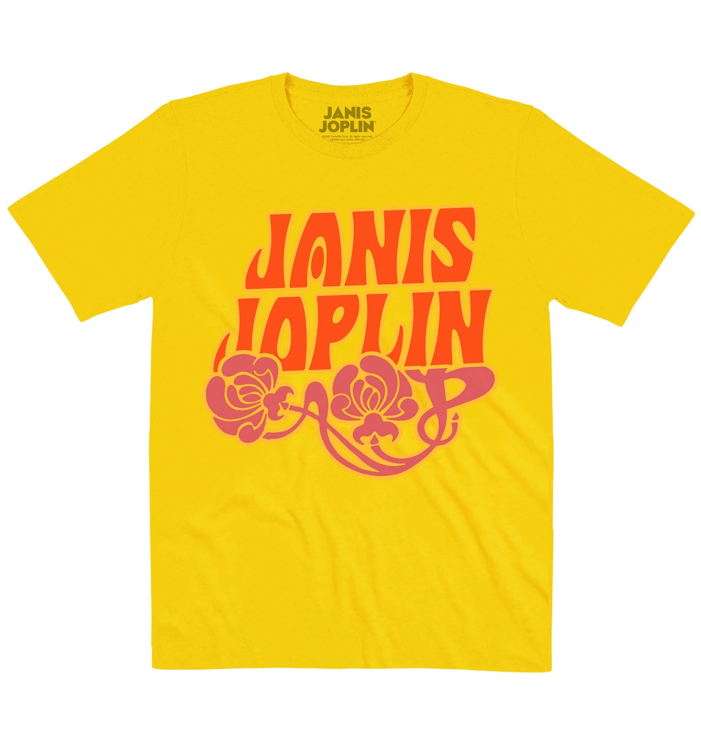 Janis Joplin | Flower Logo | Official Artist T-shirt
