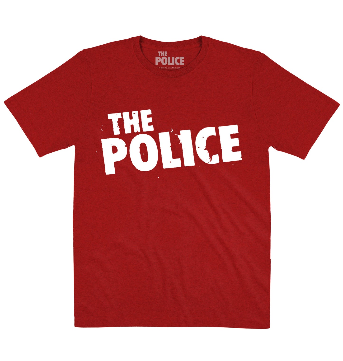 The Police | Distress Logo White | Official Artist T-shirt