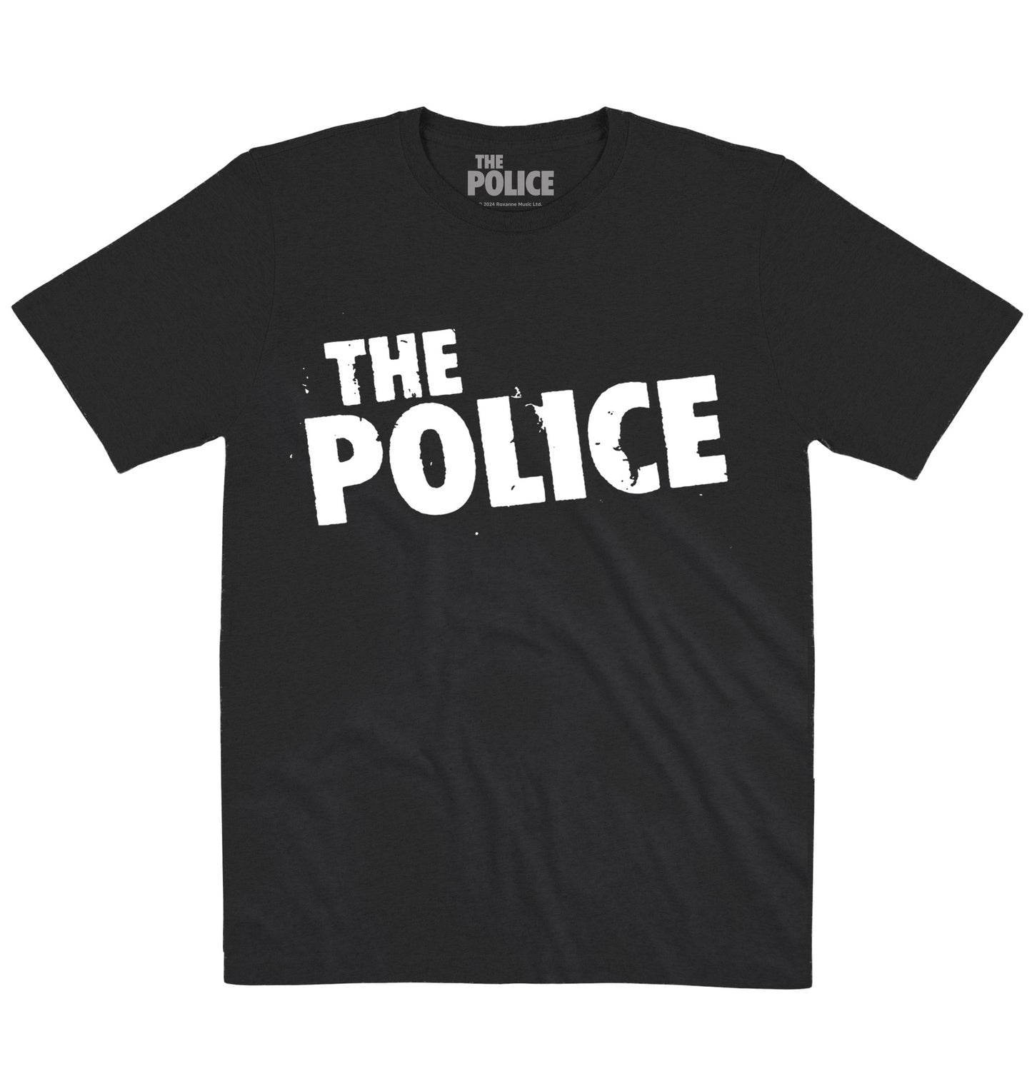 The Police | Distress Logo White | Official Artist T-shirt