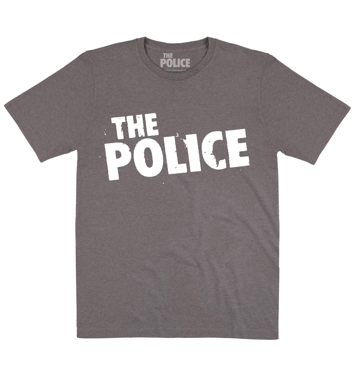 The Police | Distress Logo White | Official Artist T-shirt