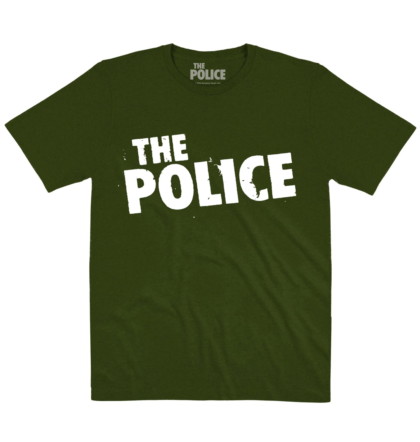 The Police | Distress Logo White | Official Artist T-shirt