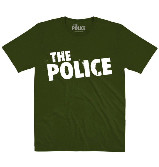 The Police | Distress Logo White | Official Artist T-shirt