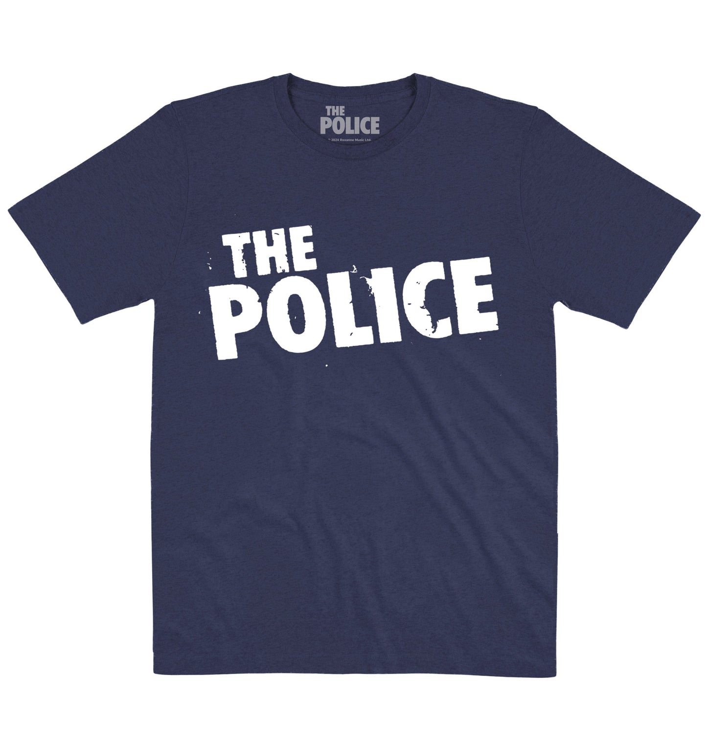 The Police | Distress Logo White | Official Artist T-shirt