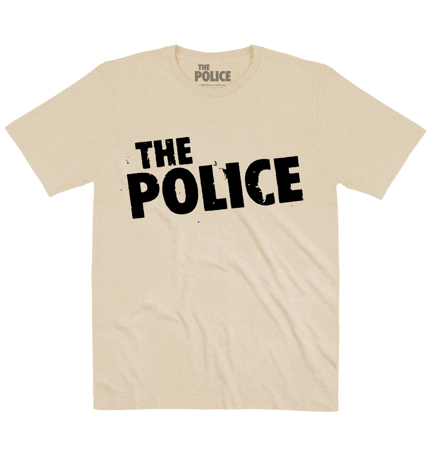 The Police | Distress Logo Black | Official Artist T-shirt