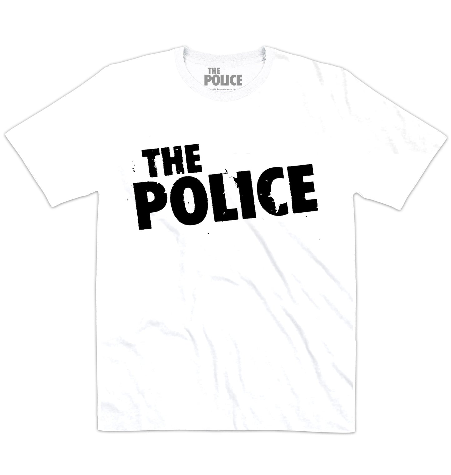 The Police | Distress Logo Black | Official Artist T-shirt