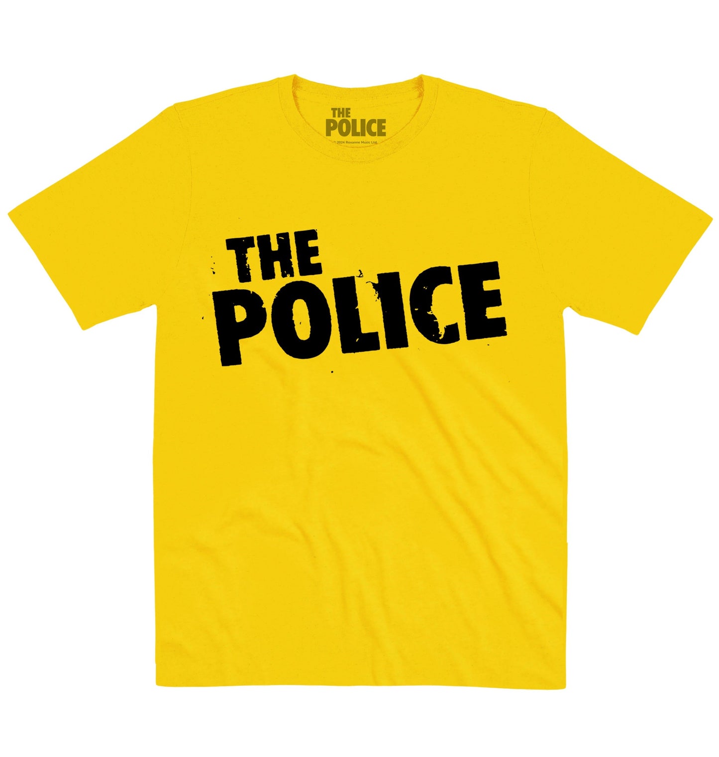 The Police | Distress Logo Black | Official Artist T-shirt