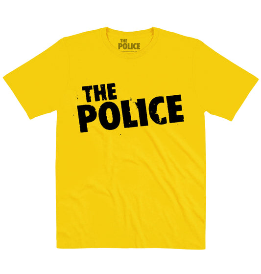 The Police | Distress Logo Black | Official Artist T-shirt