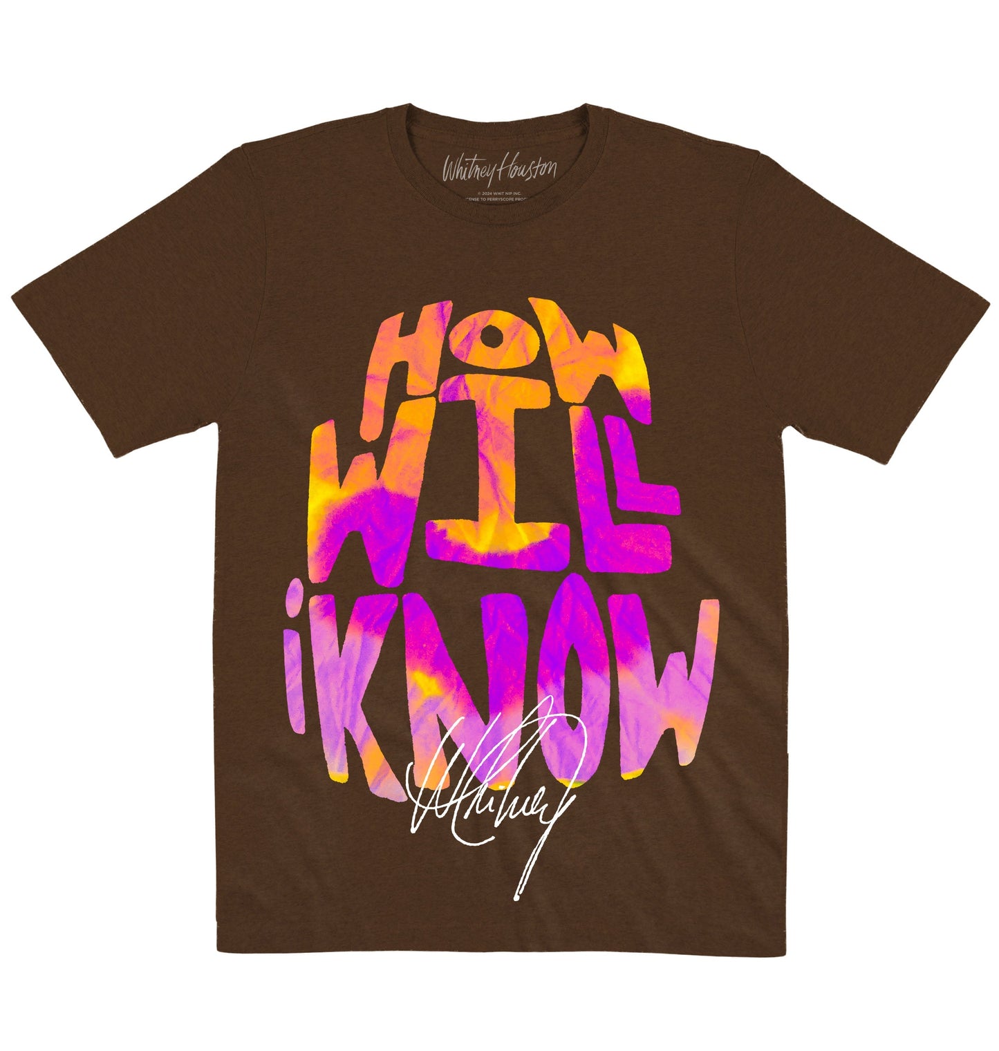 Whitney Houston | How Will I Know | Official Artist T-shirt