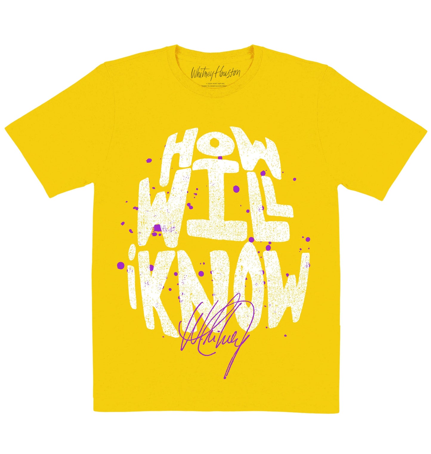 Whitney Houston | How Will I Know 2 | Official Artist T-shirt