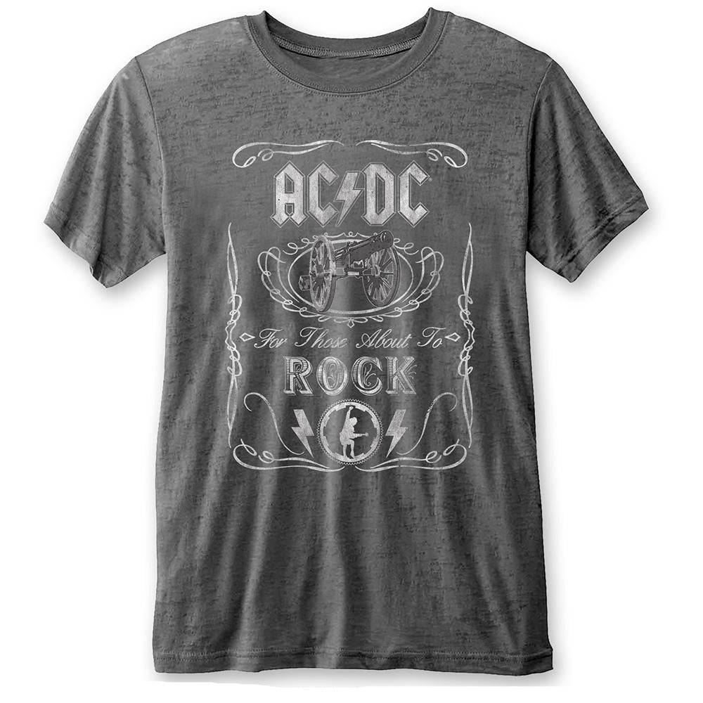 AC/DC | Official Band T-Shirt | Burn Out Cannon Swig