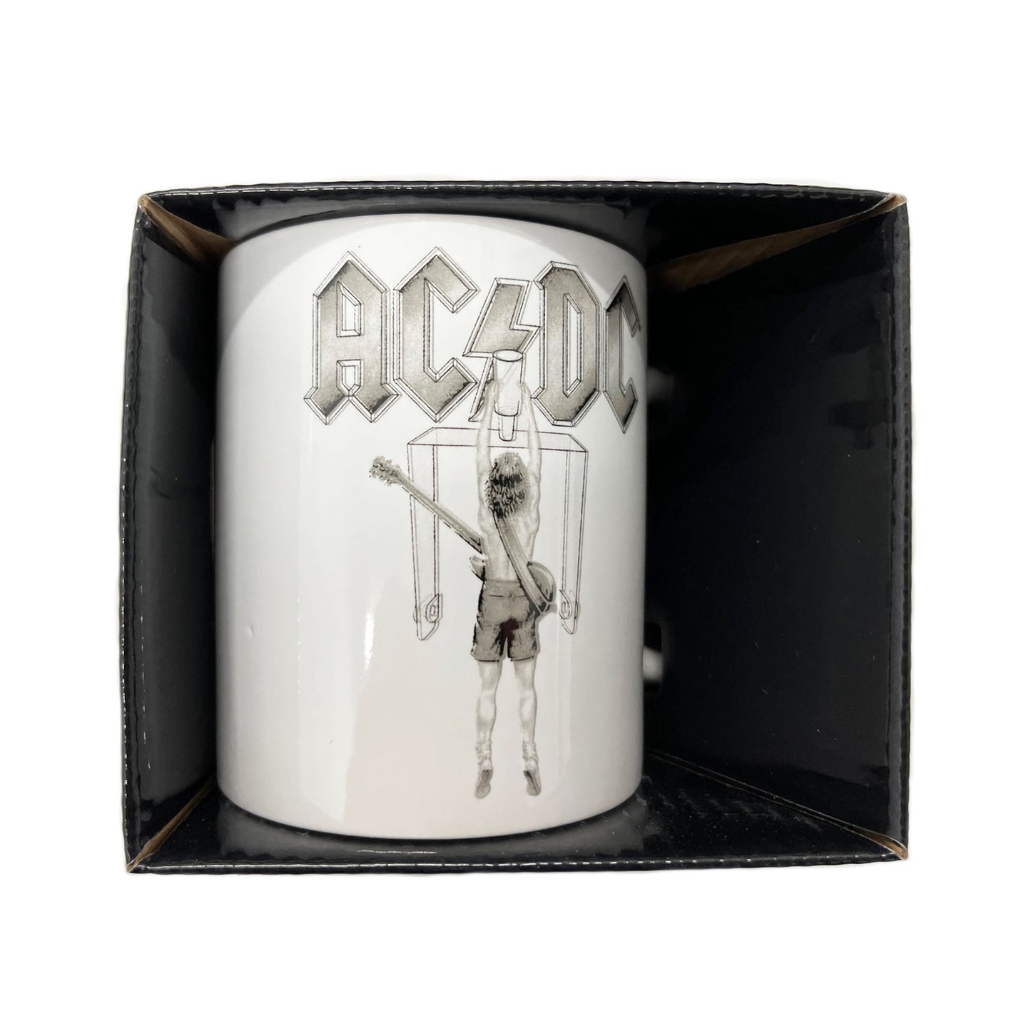 AC/DC Gift Set with boxed Coffee Mug, Keychain, 5 x Button badges, Woven Patch, Socks