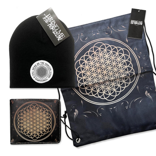 Bring Me The Horizon Gift Set  - Drawstring bag, Wallet and Beanie