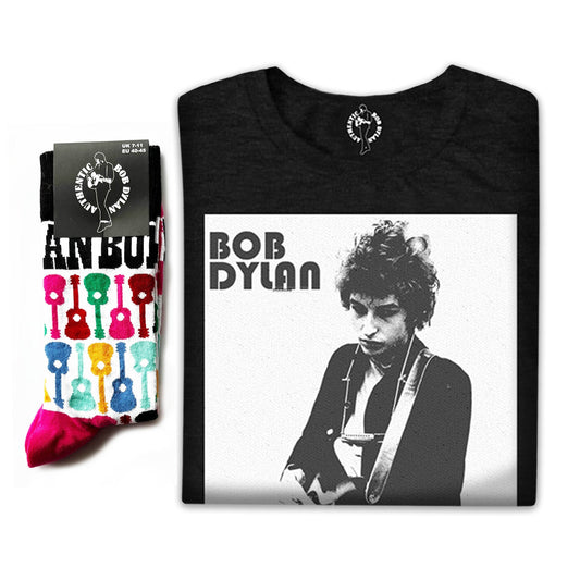 Bob Dylan Unisex T-Shirt: Blowing in the Wind & Socks - Gift set