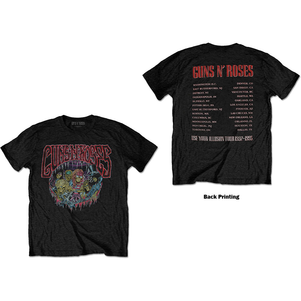 Guns N' Roses | Official Band T-shirt | Illusion Tour (Back Print)