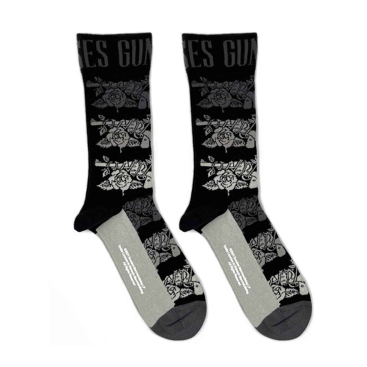 Guns N' Roses Unisex T-Shirt: Bourbon Label & Socks - Gift set