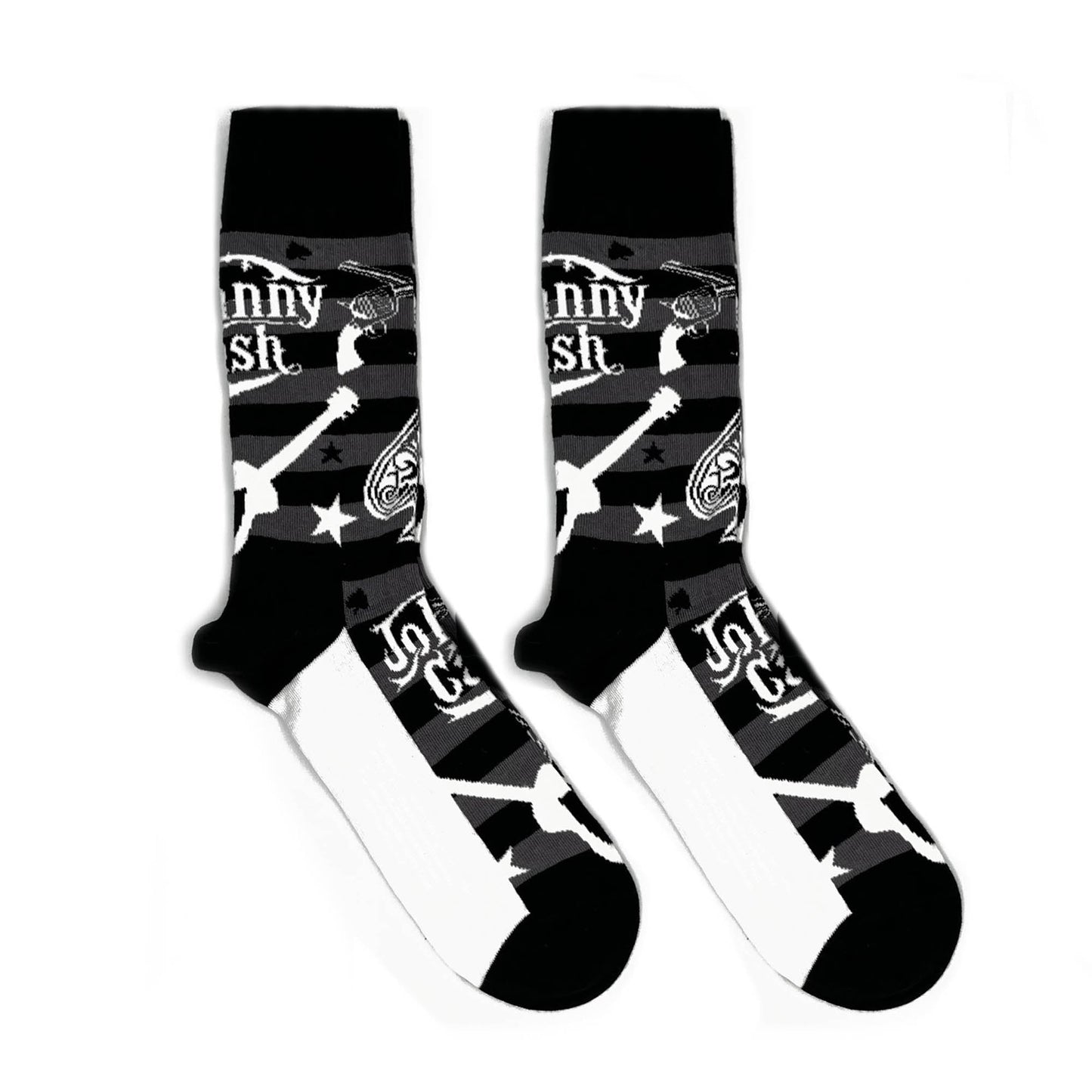 Johnny Cash Unisex T-Shirt: Finger & Socks - Gift set