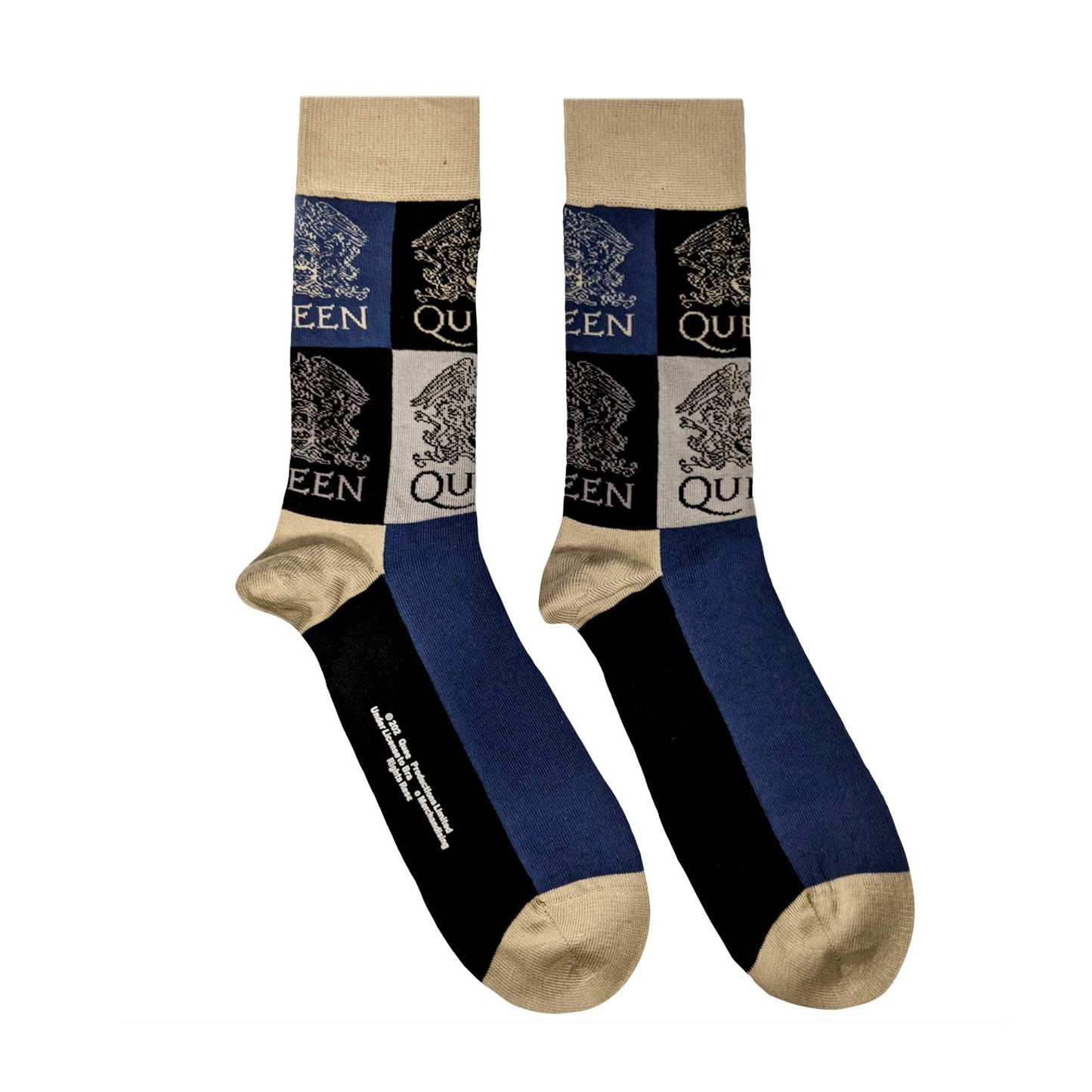 Queen Unisex T-Shirt: Vintage Frame & Socks - Gift set