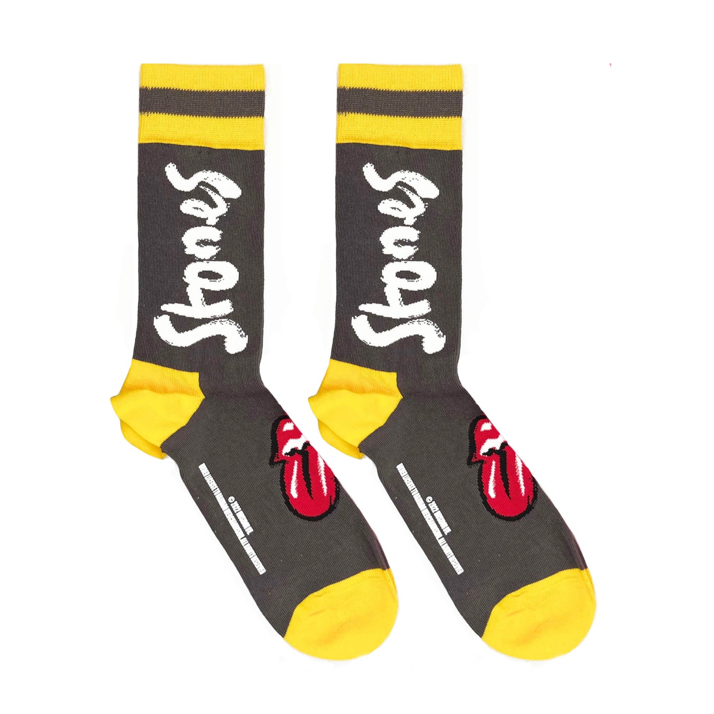 The Rolling Stones Unisex T-Shirt: Sixty Cyberdelic Tongue (Back Print) & socks - Gift set