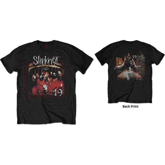 Slipknot | Official Band T-shirt | Debut Album 19 Years (Back Print)