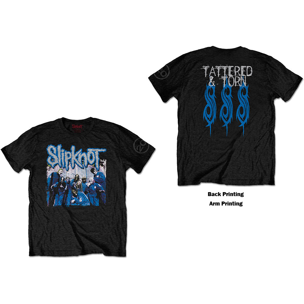 Slipknot | Official Band T-shirt | 20th Anniversary Tattered & Torn (Back Print)