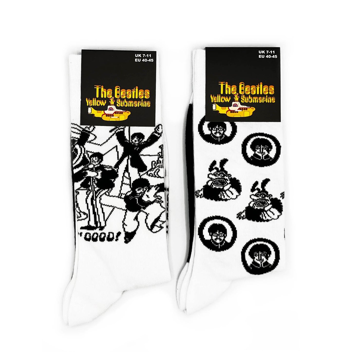 The Beatles  | Official Socks 2 Pack | Adult US 8-12, EU 41-46, UK 7-11