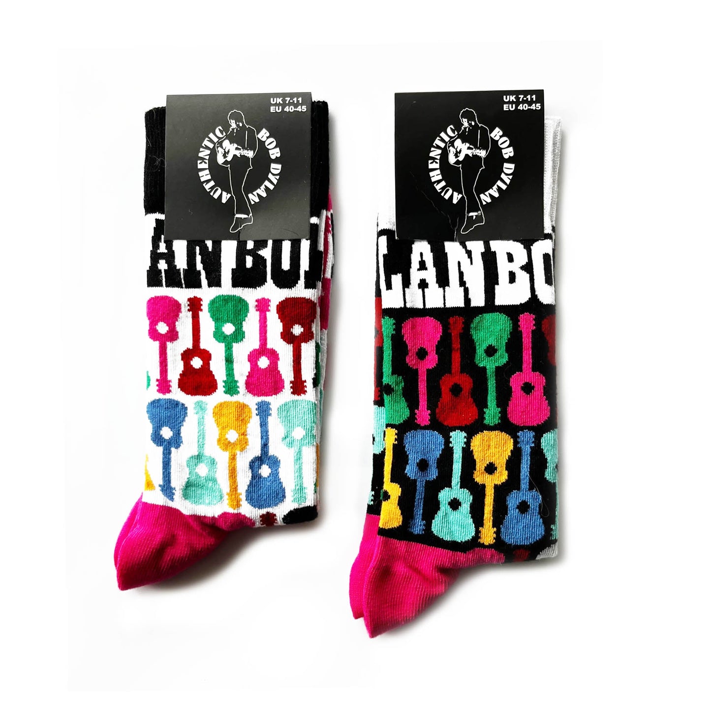 Bob Dylan | Official Socks 2 Pack | Adult US 8-12, EU 41-46, UK 7-11