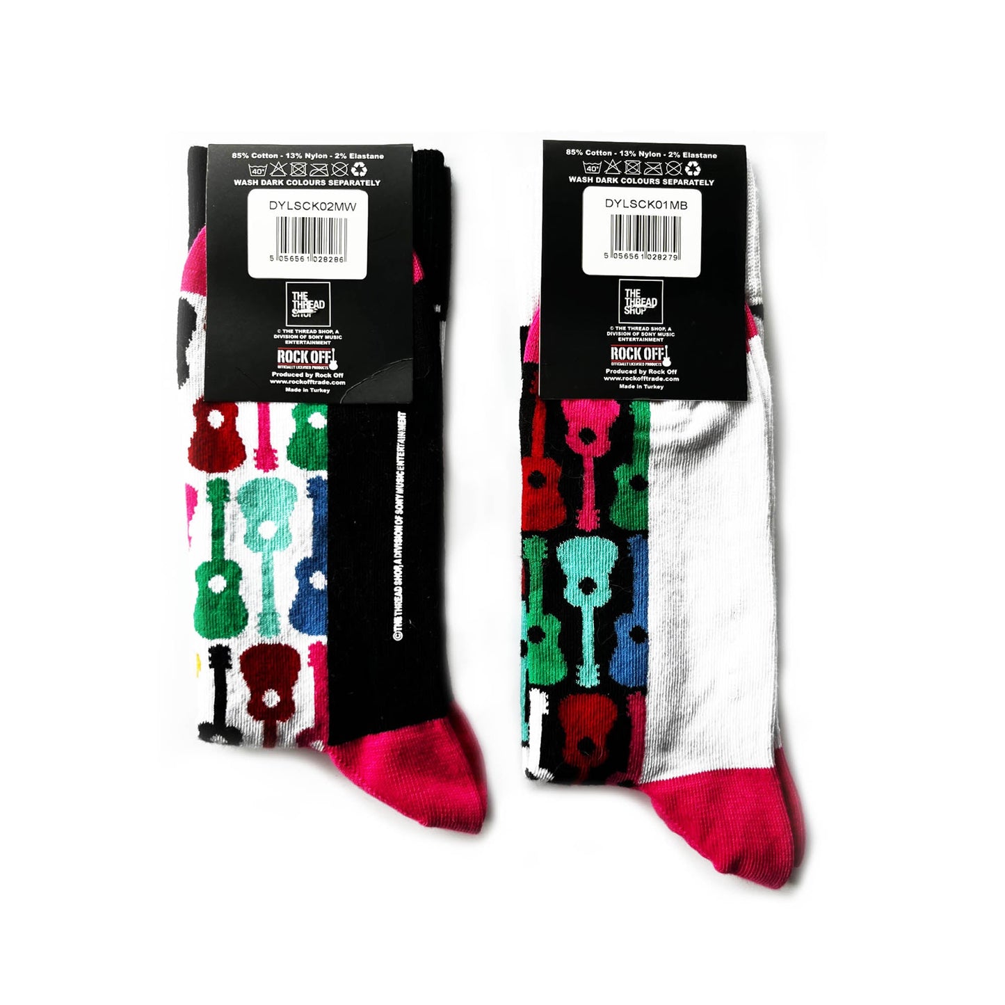 Bob Dylan | Official Socks 2 Pack | Adult US 8-12, EU 41-46, UK 7-11
