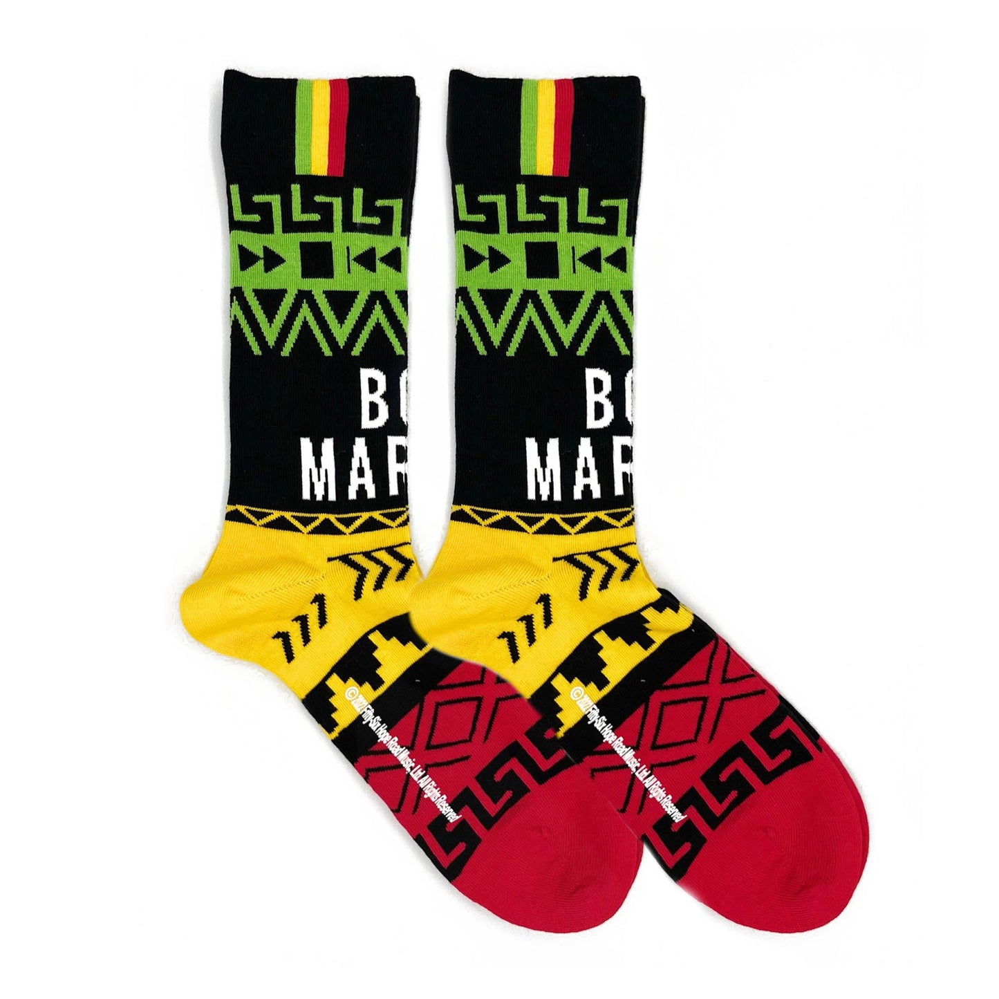 Bob Marley | Official Socks 2 Pack | Adult US 8-12, EU 41-46, UK 7-11
