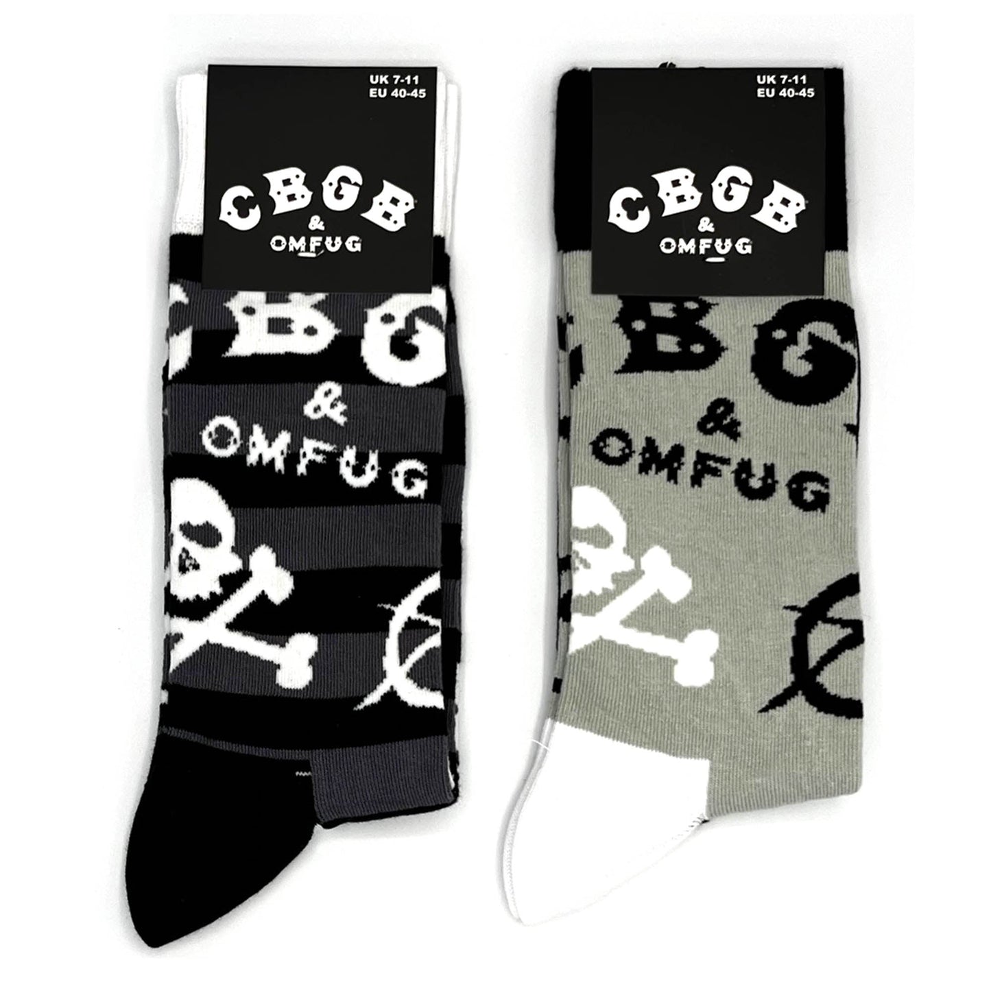 CBGB | Official Socks 2 Pack | Adult US 8-12, EU 41-46, UK 7-11