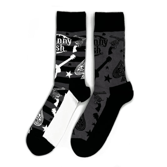 Johnny Cash | Official Socks 2 Pack | Adult US 8-12, EU 41-46, UK 7-11